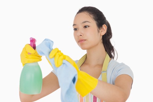 Careful cleaning of a Bermondsey building exterior in a busy urban area