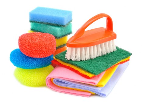 Local cleaners removing building dust from a Bermondsey apartment
